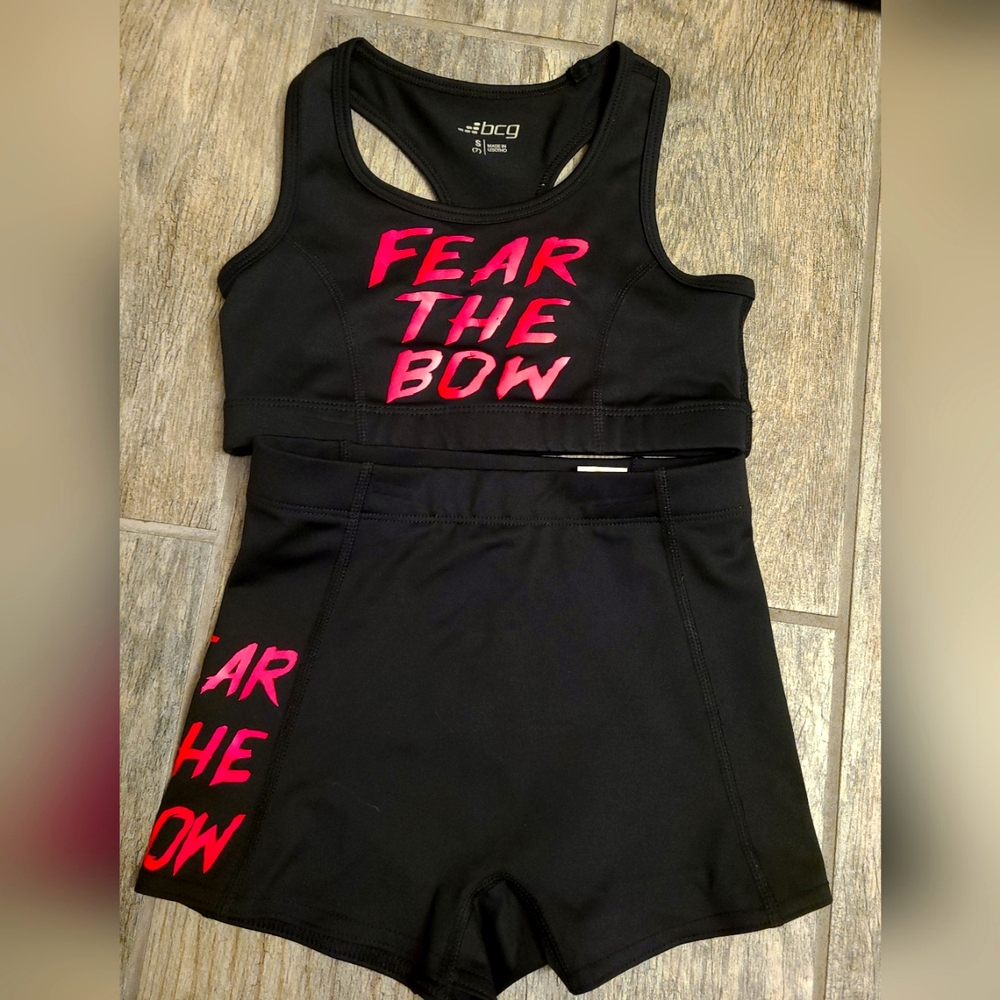 Cheer Sports bra and shorts